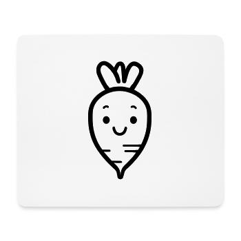 Carotte - Tapis de souris (format paysage) - blanc - Devant