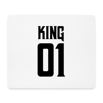 king 01 - Mousepad (Querformat) - Weiß - Vorne