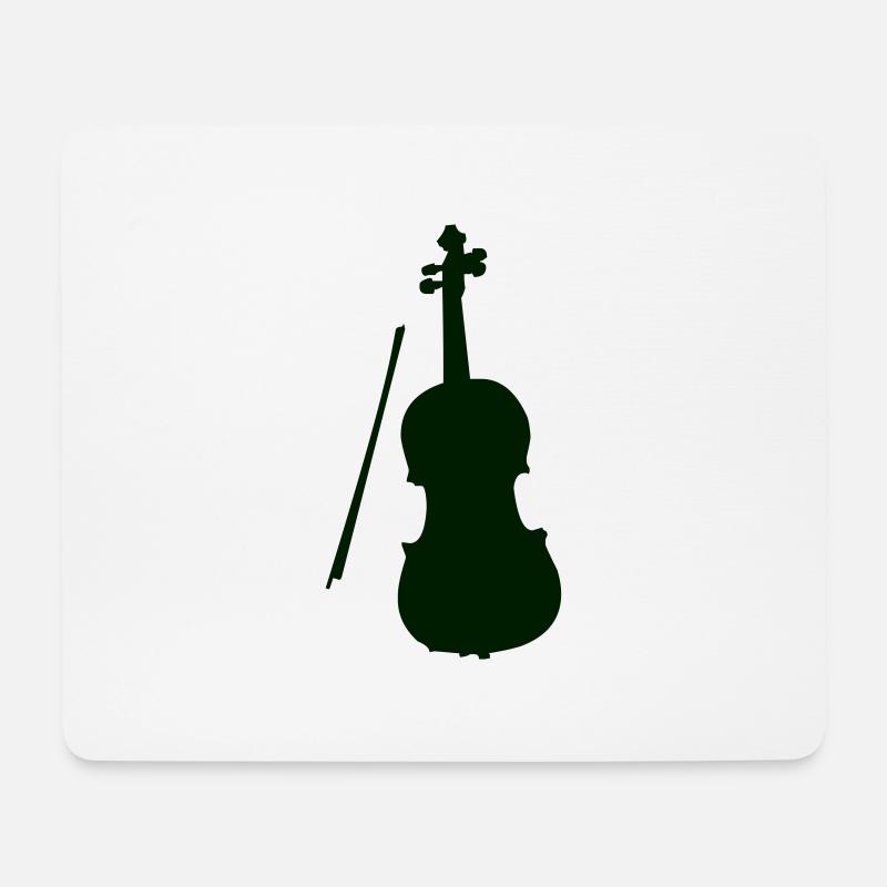geige violine - Mousepad (Querformat) - Weiß