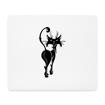 katze T Shirt selber gestalten - Mousepad (Querformat) - Weiß - Vorne