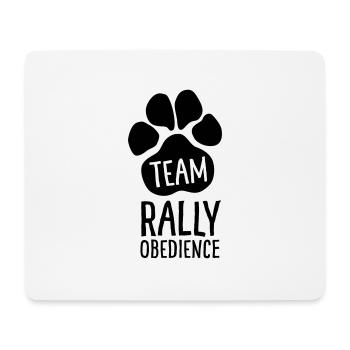 Team Rally Obedience - Patte canine - Sport canin - Tapis de souris (format paysage) - blanc - Devant