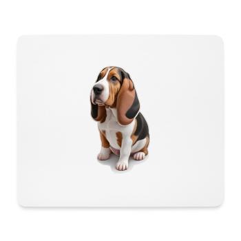 Beagle - Mousepad (Querformat) - Weiß - Vorne
