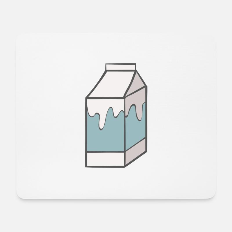 Milch - Mousepad (Querformat) - Weiß