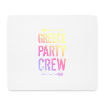 Greece Party Crew Colorful - Mouse Pad (horizontal) - white - Front