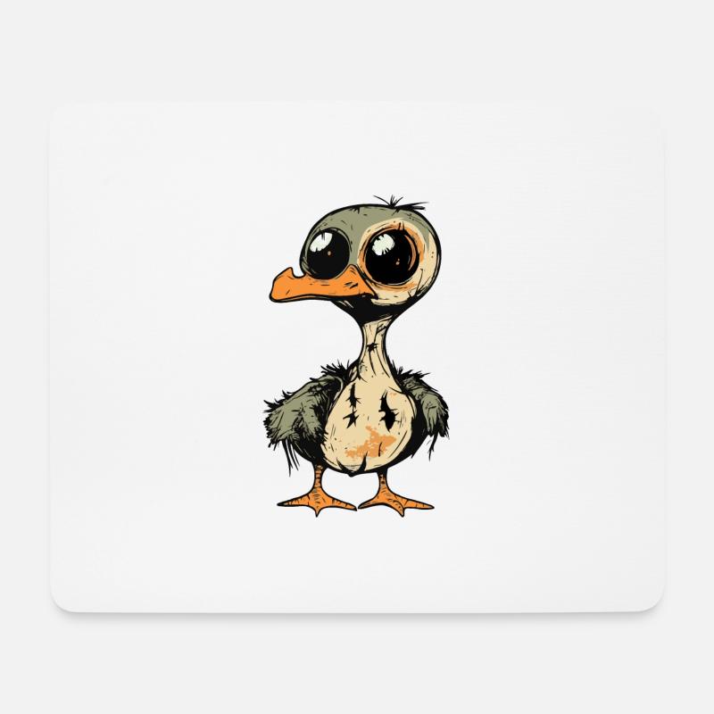 Gans Halloween Lustig Zombie - Mousepad (Querformat) - Weiß