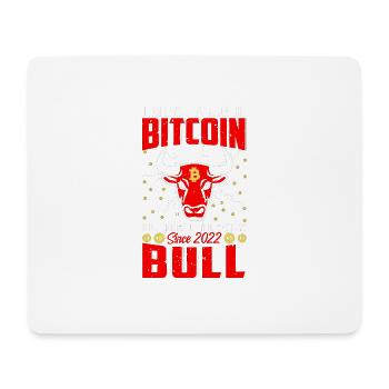 Bitcoin Bull - Tapis de souris (format paysage) - blanc - Devant