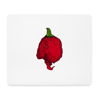 Carolina Reaper Chili - Mousepad (Querformat) - Weiß - Vorne