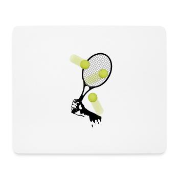 tennis_3 - Mousepad (Querformat) - Weiß - Vorne