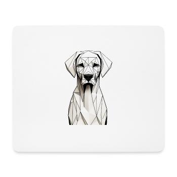 Hund - Mousepad (Querformat) - Weiß - Vorne