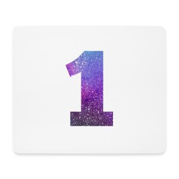 Numéro 1 galaxie - Tapis de souris (format paysage) - blanc - Devant