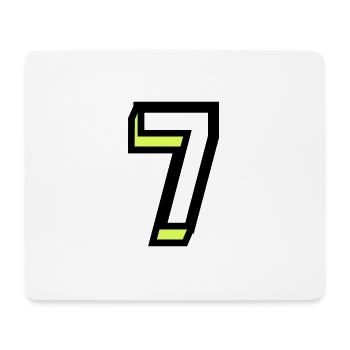 7 JAHRE. 7. JAHRESTAG. GEBURTSTAG 7 JAHRE. 7 - Mousepad (Querformat) - Weiß - Vorne