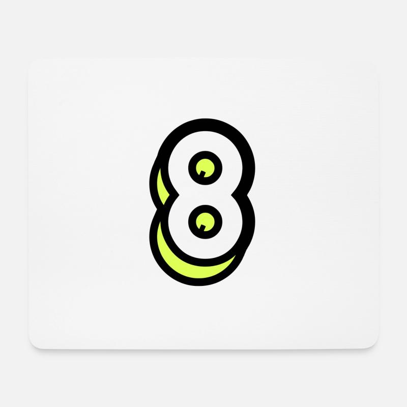 8 JAHRE. 8. JUBILÄUM. GEBURTSTAG 8 JAHRE - Mousepad (Querformat) - Weiß