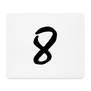 8 - Mouse Pad (horizontal) - white - Front