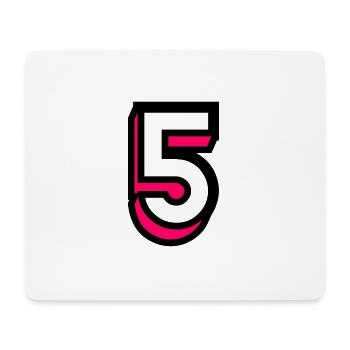 5. 5 JAHRE. 5-JÄHRIGES JUBILÄUM. GEBURTSTAG 5 JAHRE. 5 - Mousepad (Querformat) - Weiß - Vorne
