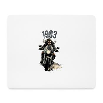 1983, Motorrad - Mousepad (Querformat) - Weiß - Vorne