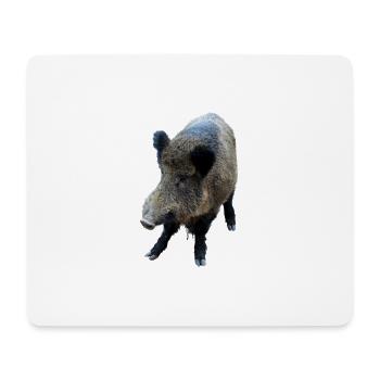 Sanglier Sanglier Porc Truie Cochon - Tapis de souris (format paysage) - blanc - Devant