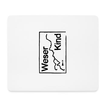 Weserkind, Weser, Heimat, vintage - Mouse Pad (horizontal) - white - Front