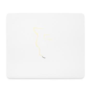Cat silhouette I cat t shirt - Mouse Pad (horizontal) - white - Front
