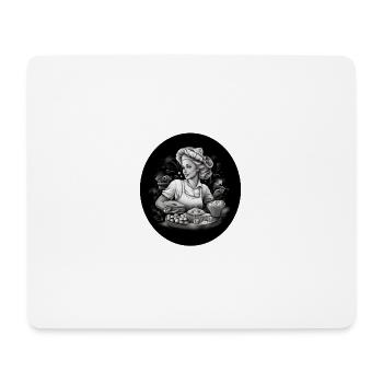 Confectioner for life white - Mouse Pad (horizontal) - white - Front