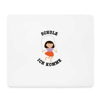 Schule ich komme, Einschulung - Mousepad (Querformat) - Weiß - Vorne