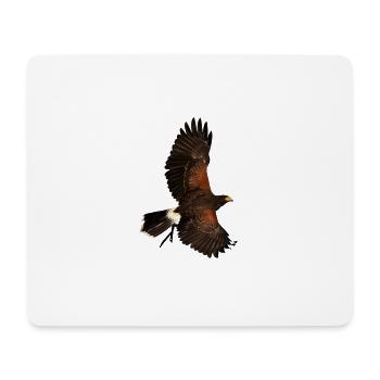 adler eagle birds voegel vogel1 - Mousepad (Querformat) - Weiß - Vorne