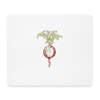 ruebe rueben beet turnip veggie vegetables vegetables - Mouse Pad (horizontal) - white - Front