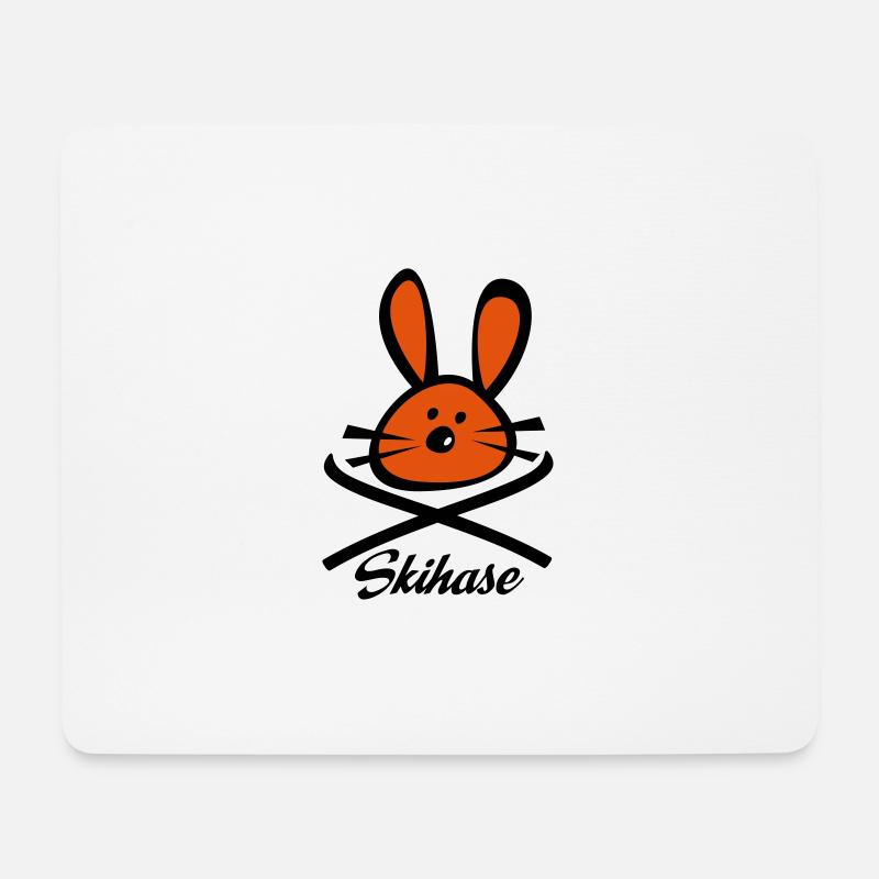 2541614 15935857 skihase - Mousepad (Querformat) - Weiß