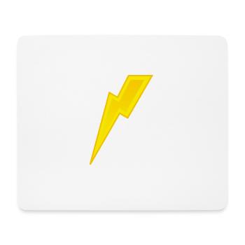 Blitz - Mousepad (Querformat) - Weiß - Vorne