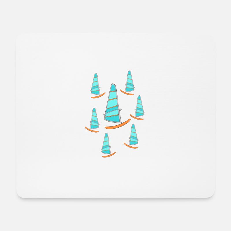 Windsurfing - Mousepad (Querformat) - Weiß