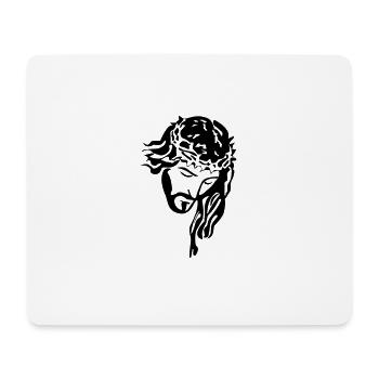 Jesus Christ - Mouse Pad (horizontal) - white - Front