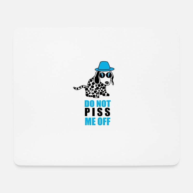 Piss mich weg MIT - Mousepad (Querformat) - Weiß