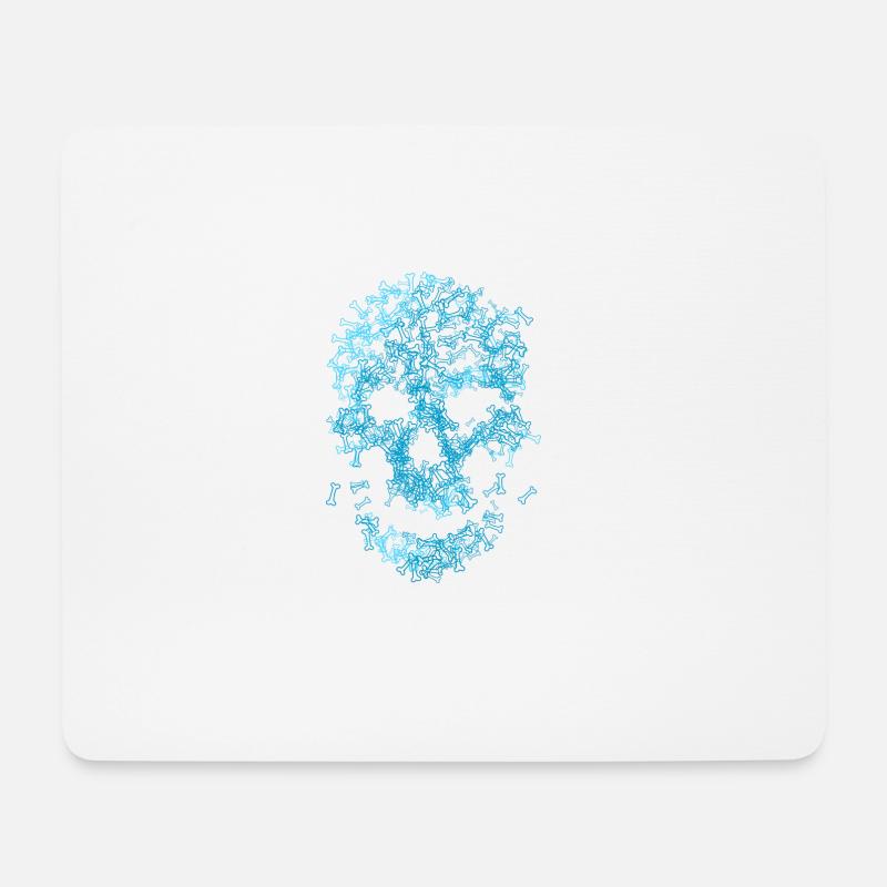 Skull of bones - Mouse Pad (horizontal) - white