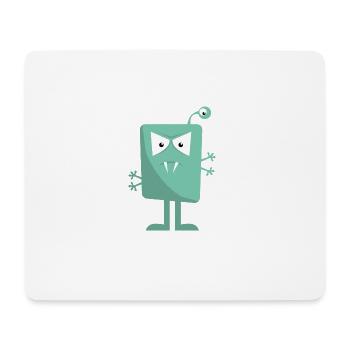 3 eyed monster - Mouse Pad (horizontal) - white - Front