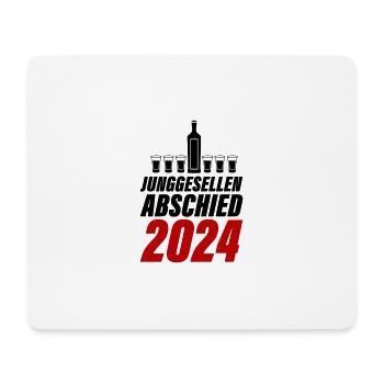 Junggesellen Abschied 2024 - Mousepad (Querformat) - Weiß - Vorne