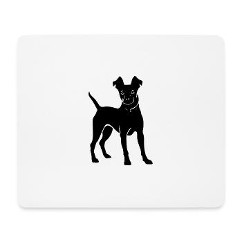 Pinscher Hund Symbol - Mousepad (Querformat) - Weiß - Vorne