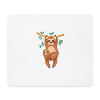 Hang in there buddy - Mousepad (Querformat) - Weiß - Vorne