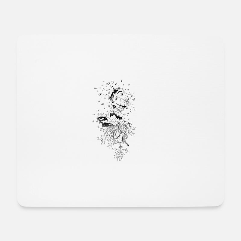 Staub zu Staub - Mousepad (Querformat) - Weiß