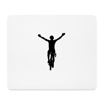Vélo vélo vélo de course - Tapis de souris (format paysage) - blanc - Devant