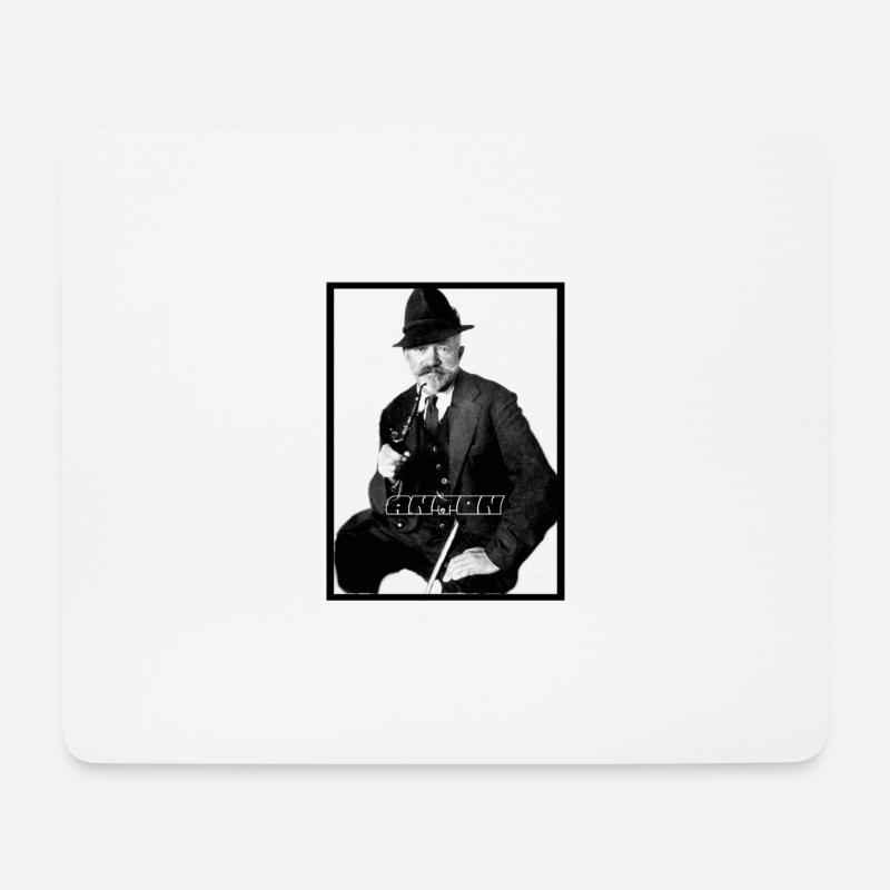 Anton - Mousepad (Querformat) - Weiß
