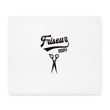 Friseur 2024 Beruf Friseure Ausbildung Prüfung - Mousepad (Querformat) - Weiß - Vorne