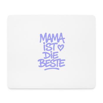 Mama ist die Beste - Mousepad (Querformat) - Weiß - Vorne
