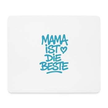 Mama ist die Beste - Mousepad (Querformat) - Weiß - Vorne