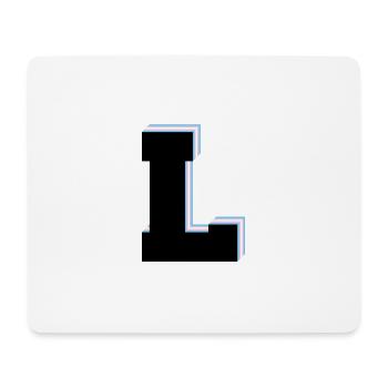 Lettre L - Drapeau transgenre - Tapis de souris (format paysage) - blanc - Devant