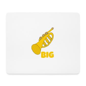trompete big - Mousepad (Querformat) - Weiß - Vorne