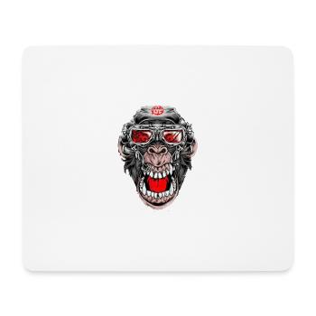 Crazy Monkey - Mouse Pad (horizontal) - white - Front