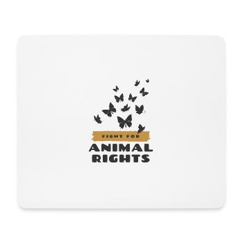 Animal Rights / Tierschutz - Mousepad (Querformat) - Weiß - Vorne