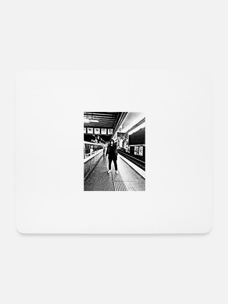 Metro - Mousepad (Querformat) - Weiß