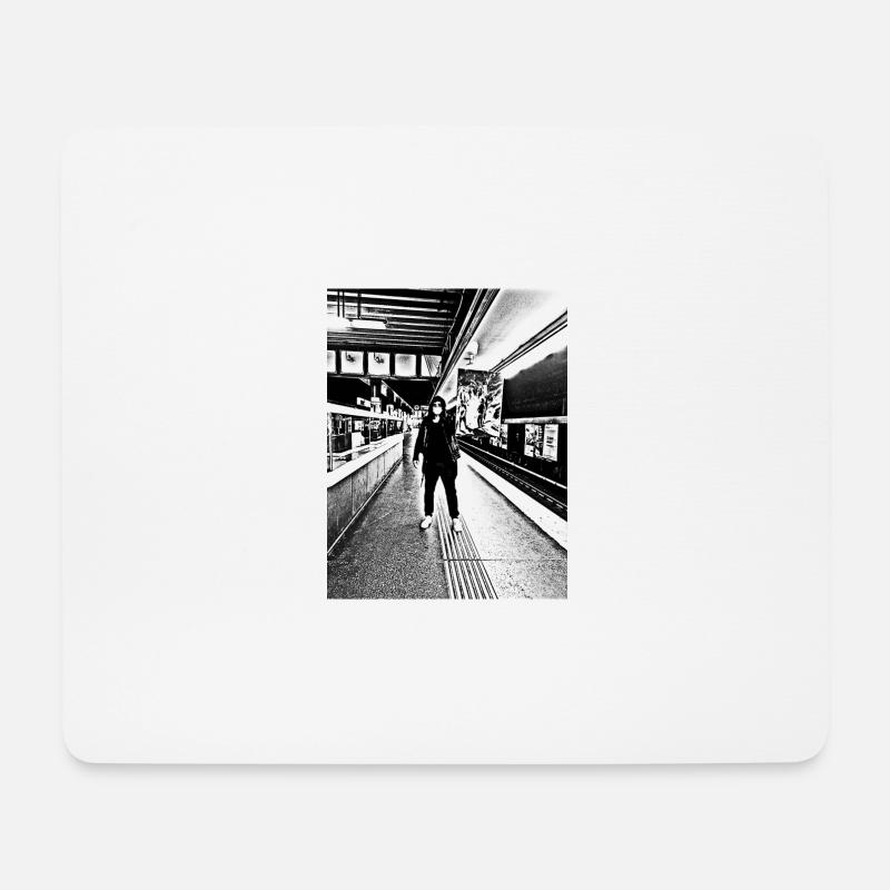 Metro - Mousepad (Querformat) - Weiß