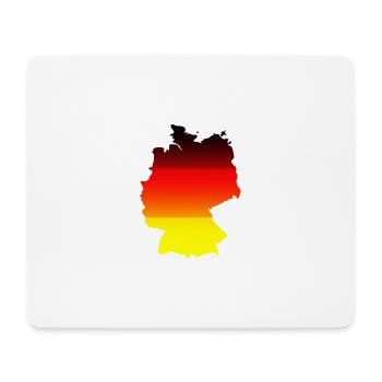Abstrakte Farbgradient Karte Deutschland - Mousepad (Querformat) - Weiß - Vorne