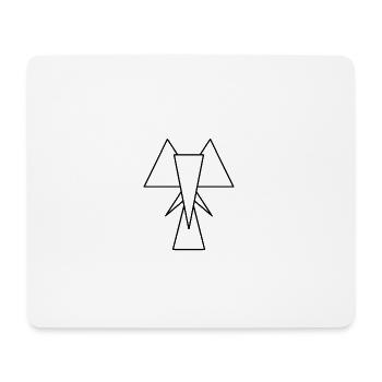 Triangle-Elephant - Mousepad (Querformat) - Weiß - Vorne